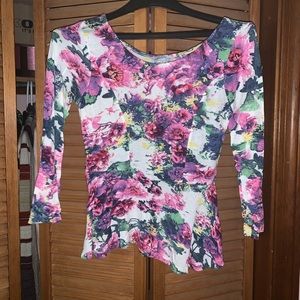 Charlotte Russe peplum top.